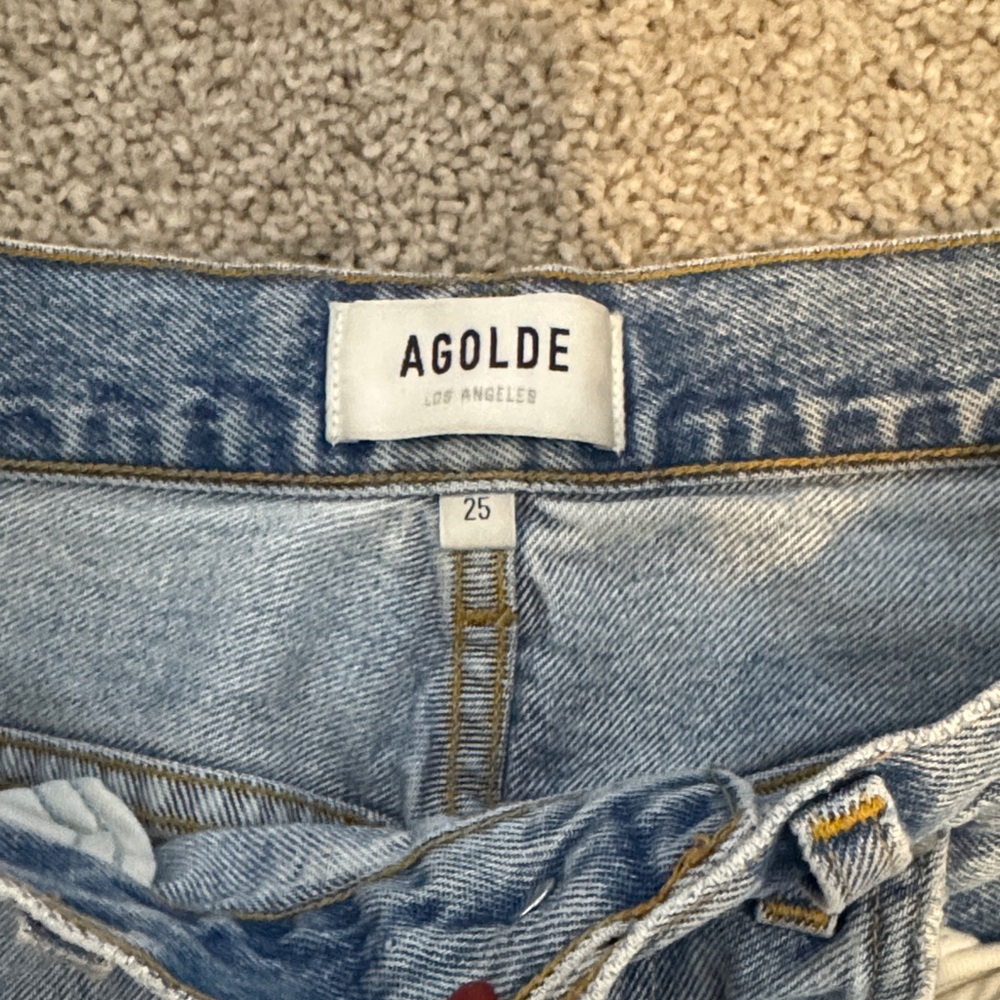 AGOLDE Light Wash STRAIGHT Denim Jeans - Picture 2 of 7